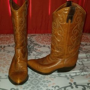 Vintage Brown Cowgirl Boots
